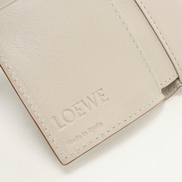 中古 ロエベ 三折財布 レディース ブランド LOEWE アナグラム トライフォールド ウォレット C821TR2X02 ベージュ 財布 USDLO97455011