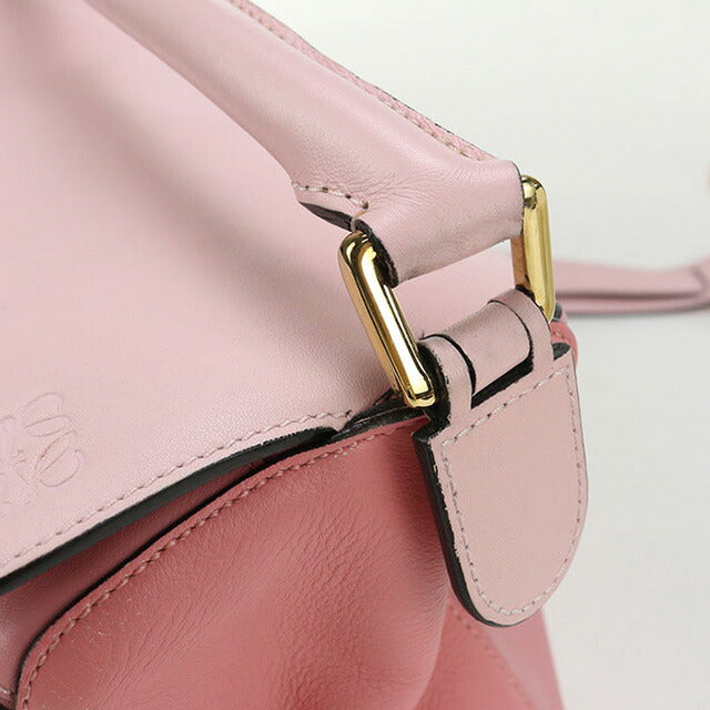 中古 ロエベ ハンドバッグ レディース ブランド LOEWE パズルバッグ ミディアム 2WAY ピンク バッグ USDLO97564011