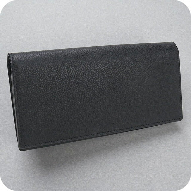 中古 ロエベ 長財布二折 メンズ ブランド LOEWE ロング ホリゾンタル ウォレット C660978X02 ブラック 財布 USDLO97622011