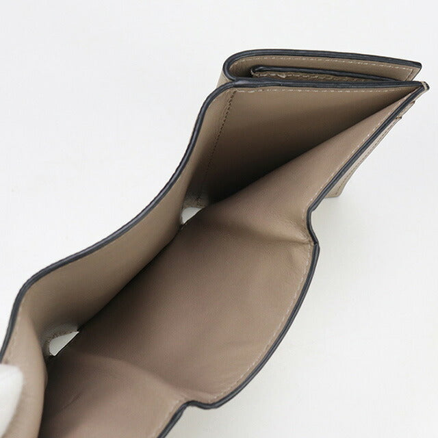 中古 ロエベ 三折財布 レディース ブランド LOEWE アナグラム トライフォールド ウォレット C821TR2X16 グレー 財布 USDLO97649011