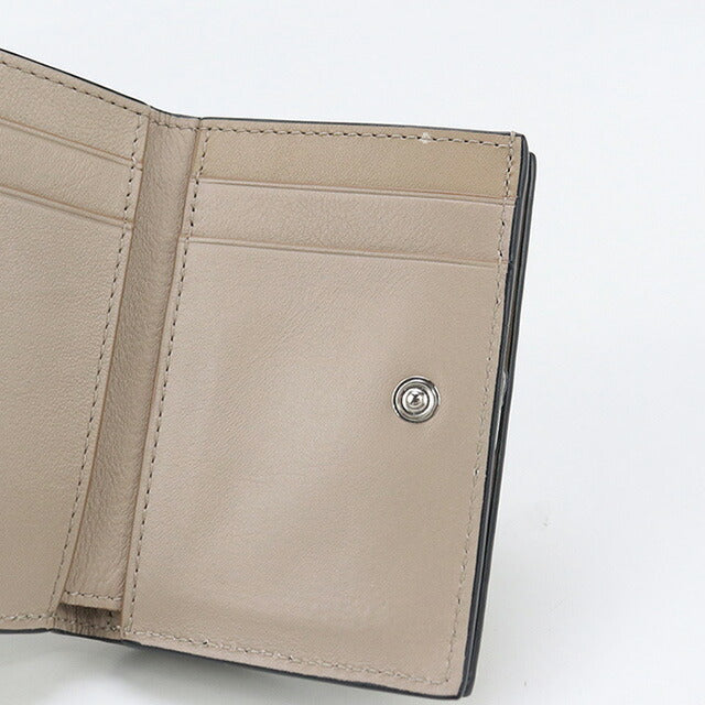 中古 ロエベ 三折財布 レディース ブランド LOEWE アナグラム トライフォールド ウォレット C821TR2X16 グレー 財布 USDLO97649011