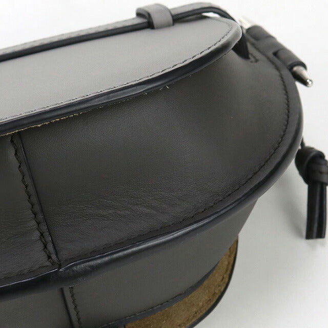 中古 ロエベ 斜め掛け ショルダーバッグ レディース ブランド LOEWE ゲートデュアル ミニ グレー バッグ USDLO97788011