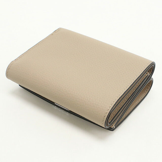 中古 ロエベ 三折財布 レディース ブランド LOEWE アナグラム トライフォールド ウォレット C821TR2X16 ベージュ 財布 USDLO97886011