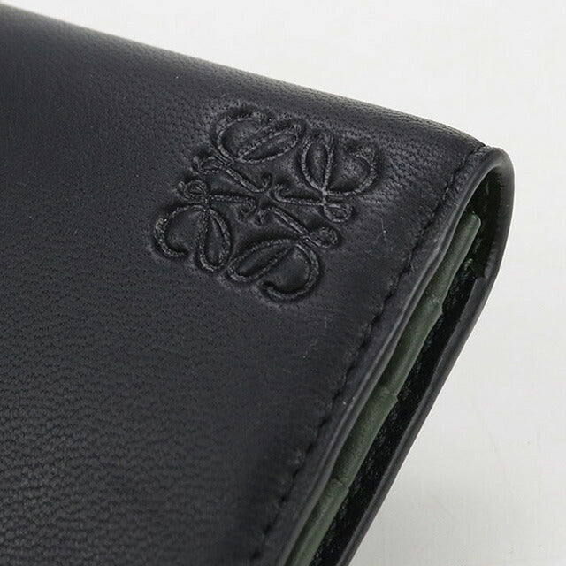 中古 ロエベ 長財布二折 メンズ ブランド LOEWE ロング ホリゾンタルウォレット ブラック 財布 USDLO98177011