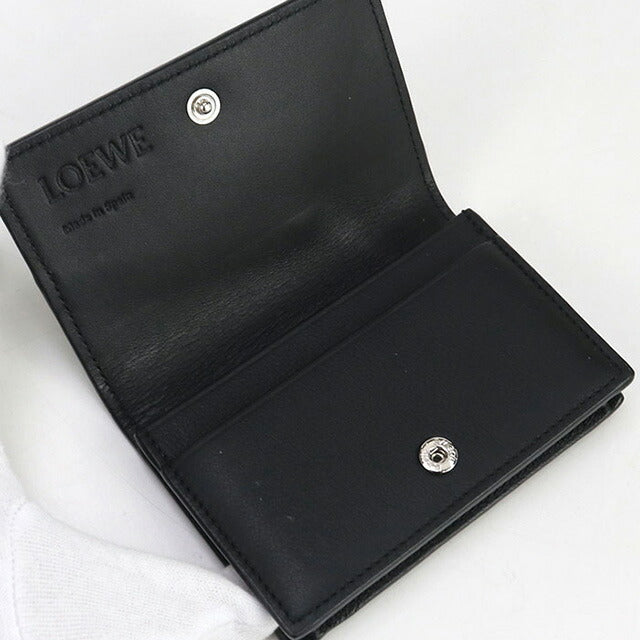 中古 ロエベ 名刺入れ メンズ ブランド LOEWE ビジネス カードホルダー ブラック 小物 USDLO98800011