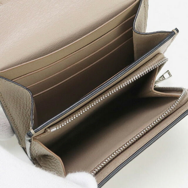 中古 ロエベ 二折財布 レディース ブランド LOEWE アナグラム ベージュ 財布 USDLO98811011