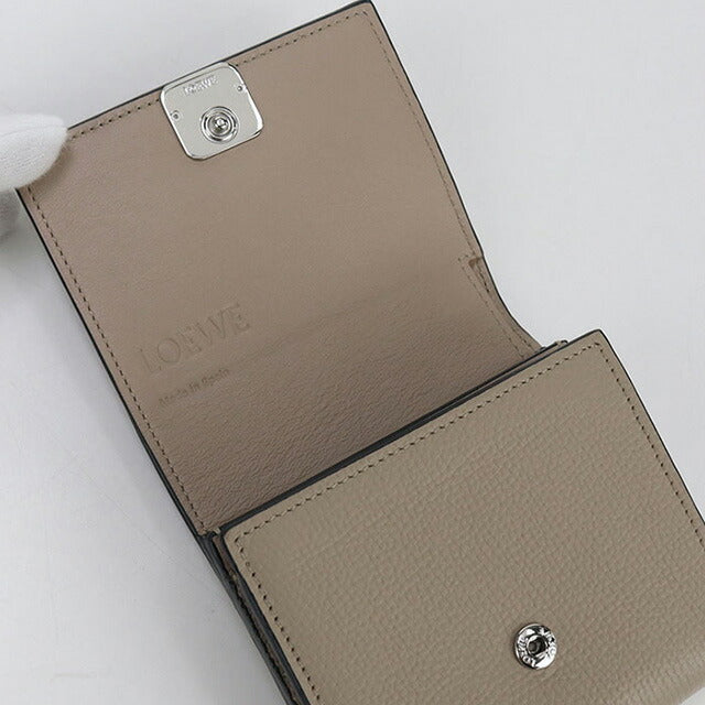 中古 ロエベ 二折財布 レディース ブランド LOEWE アナグラム ベージュ 財布 USDLO98811011