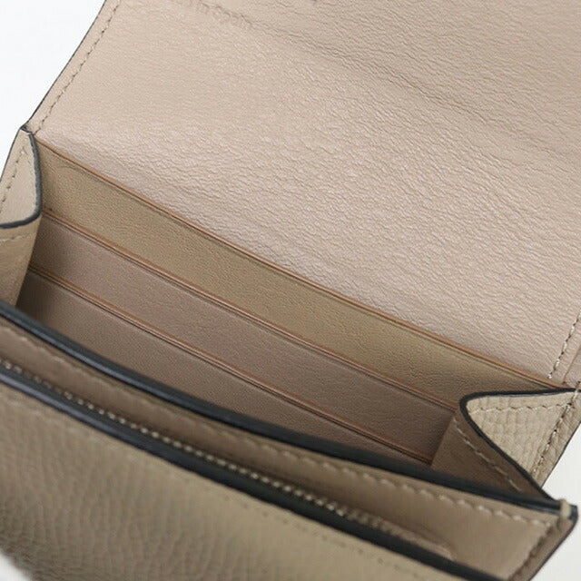 中古 ロエベ 二折財布 レディース ブランド LOEWE アナグラム ベージュ 財布 USDLO98811011