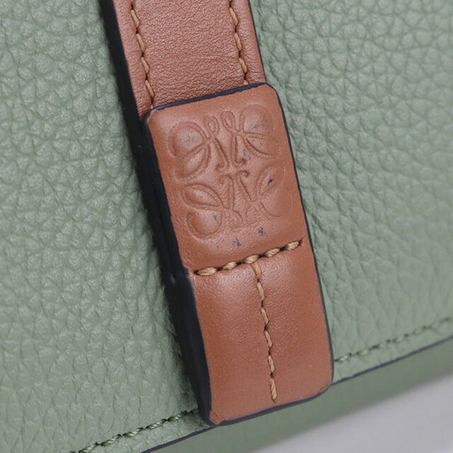 中古 ロエベ 三折財布 レディース ブランド LOEWE トライフォールドウォレット C660TR2X03 グリーン 財布 USDLO99128011