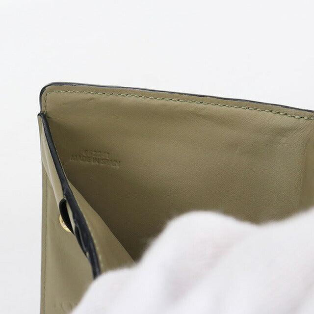 中古 ロエベ 二折財布 レディース ブランド LOEWE パズル コンパクト ジップウォレット レザー C510Z41X01 カーキ 財布 USDLO99835011