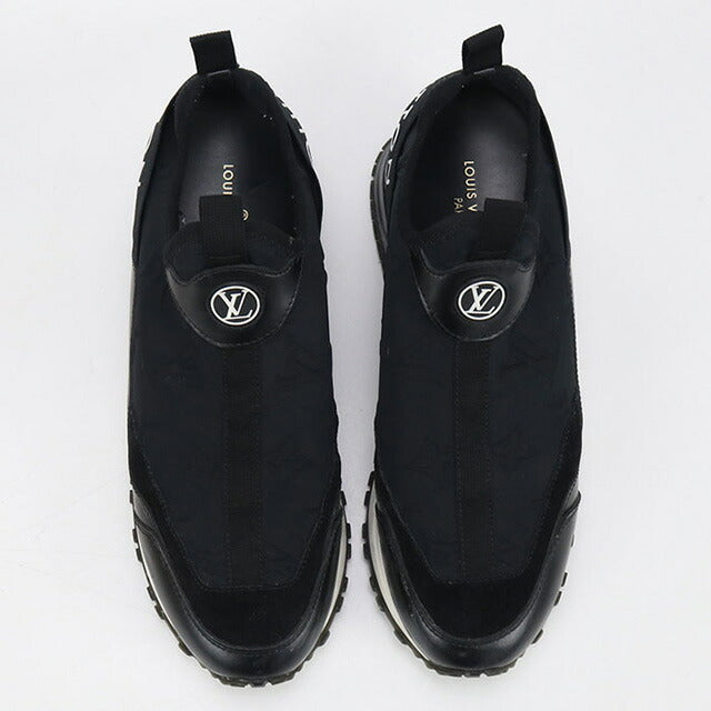 中古 ルイヴィトン スニーカー レディース ブランド LOUIS VUITTON ランアウェイ・ライン レザー 1AB3GF ブラック シューズ USDLV100138011