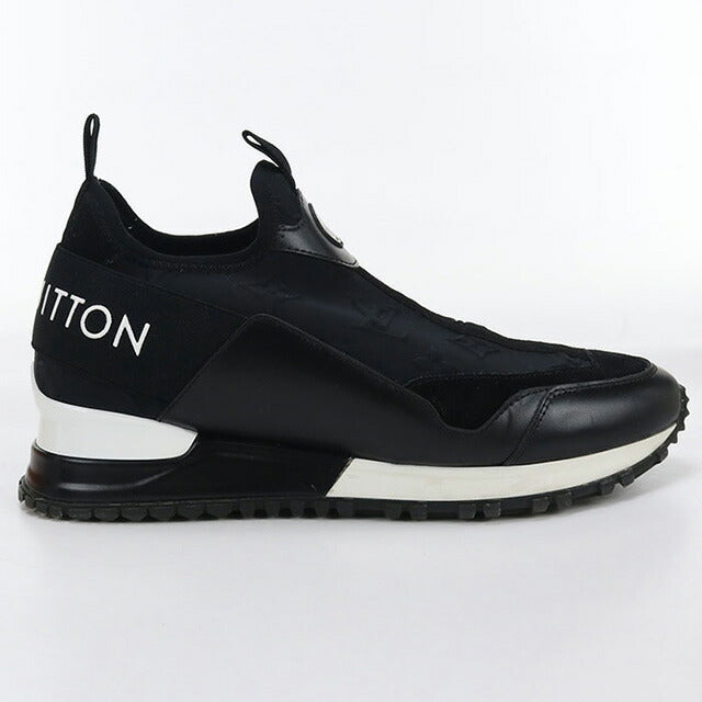 中古 ルイヴィトン スニーカー レディース ブランド LOUIS VUITTON ランアウェイ・ライン レザー 1AB3GF ブラック シューズ USDLV100138011