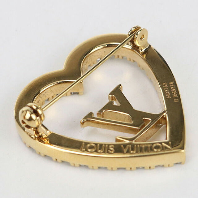 中古 ルイヴィトン ブローチ レディース ブランド LOUIS VUITTON マイLVラブ M02163 ゴールド 小物 USDLV100909011