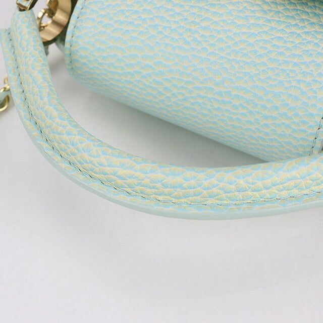 二手路易威登手提包 女士品牌 LOUIS VUITTON 夏季 Stardust Capucines MINI 2WAY M59850 绿色包 USDLV103467011
