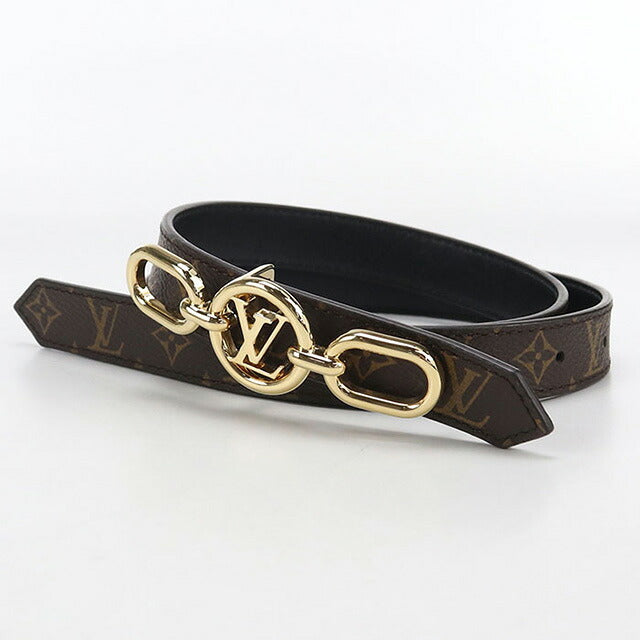 中古 ルイヴィトン ベルト レディース ブランド LOUIS VUITTON モノグラム ベルト・LVサークル プライム M0510X ブラウン 小物 USDLV103643011