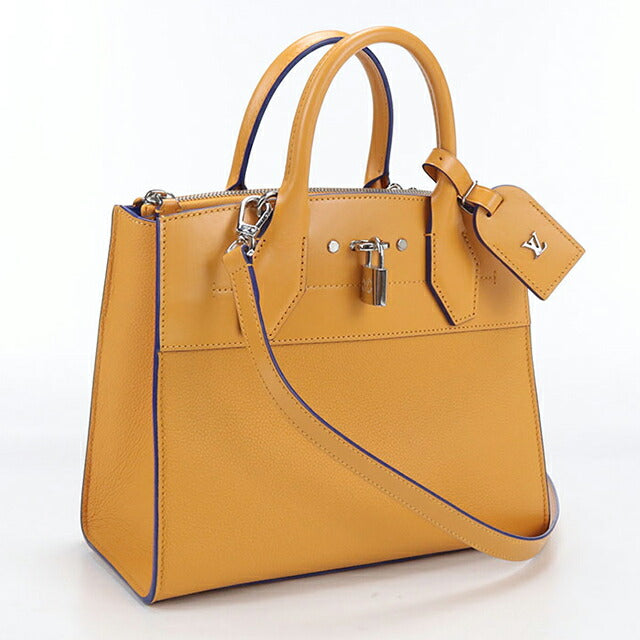 中古 ルイヴィトン ハンドバッグ レディース ブランド LOUIS VUITTON トリヨン シティスティーマPM 2WAY レザー オレンジ USDLV106321011