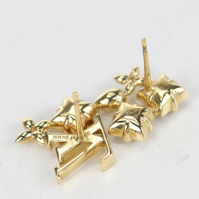 中古 ルイヴィトン ピアス レディース ブランド LOUIS VUITTON ブックル ドレイユ・ピュス ルルグラム M00786 ゴールド アクセサリー USDLV107156011