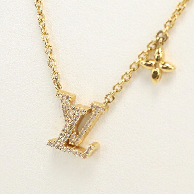 中古 ルイヴィトン ネックレス レディース ブランド LOUIS VUITTON LV アイコニック M00596 ゴールド アクセサリー USDLV113674011