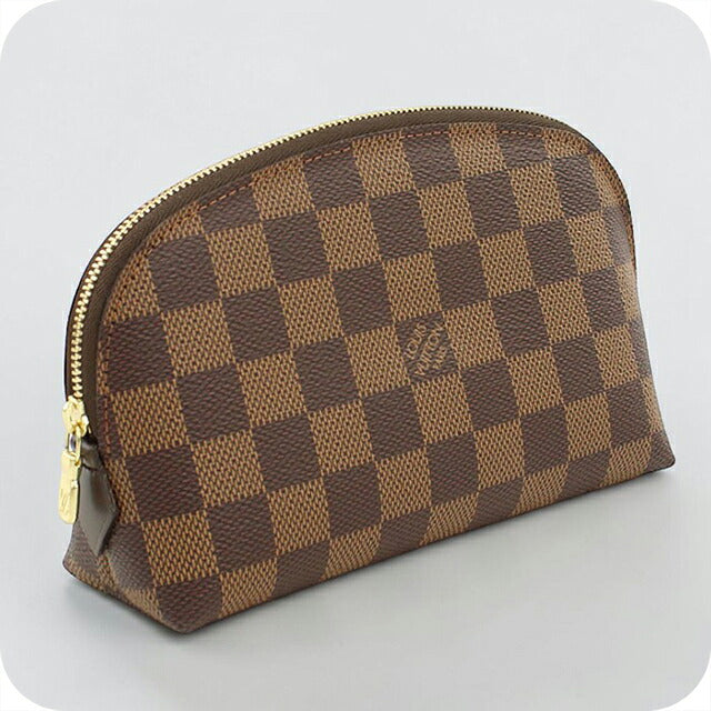 中古 ルイヴィトン ポーチ レディース ブランド LOUIS VUITTON ダミエ ポシェットコスメティックPM N47516 ブラウン USDLV115341011