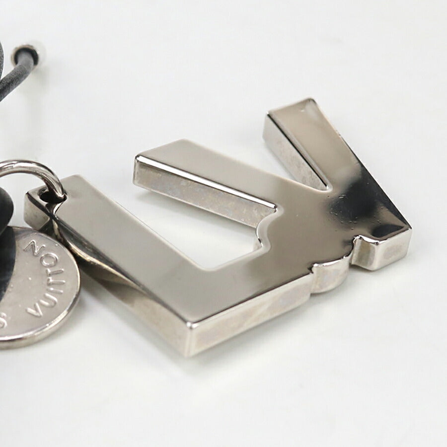 中古 ルイヴィトン キーリング メンズ ブランド LOUIS VUITTON ポルトクレ・LVロープ レザー M66497 シルバー 小物 USDLV89179011