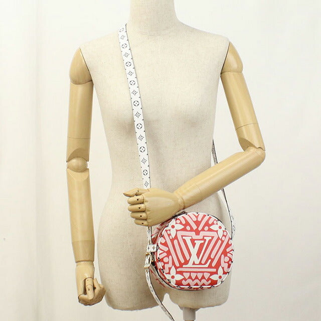 中古 ルイヴィトン 斜め掛け ショルダーバッグ レディース ブランド LOUIS VUITTON LVクラフティ ボワットシャポースープル N45364 レッド USDLV94602011