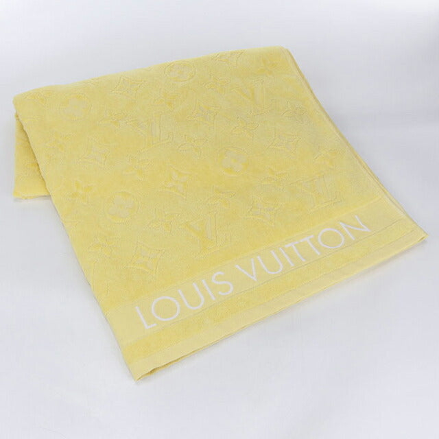 中古 ルイヴィトン タオル ユニセックス ブランド LOUIS VUITTON LV ヴァケーション ビーチタオル M78458 イエロー 小物 USDLV95757011