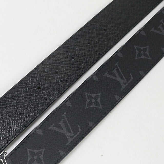 中古 ルイヴィトン ベルト メンズ ブランド LOUIS VUITTON エクリプス LV イニシャル リバーシブル M0157V ブラック 小物 USDLV95875011