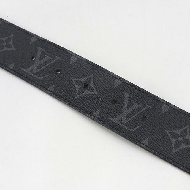 中古 ルイヴィトン ベルト メンズ ブランド LOUIS VUITTON エクリプス LV イニシャル リバーシブル M0157V ブラック 小物 USDLV95875011