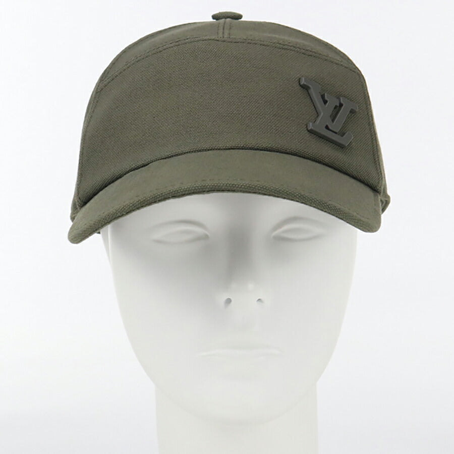 中古 ルイヴィトン キャップ メンズ ブランド LOUIS VUITTON ベースボールキャップ M7017L カーキ 帽子 USDLV95930011