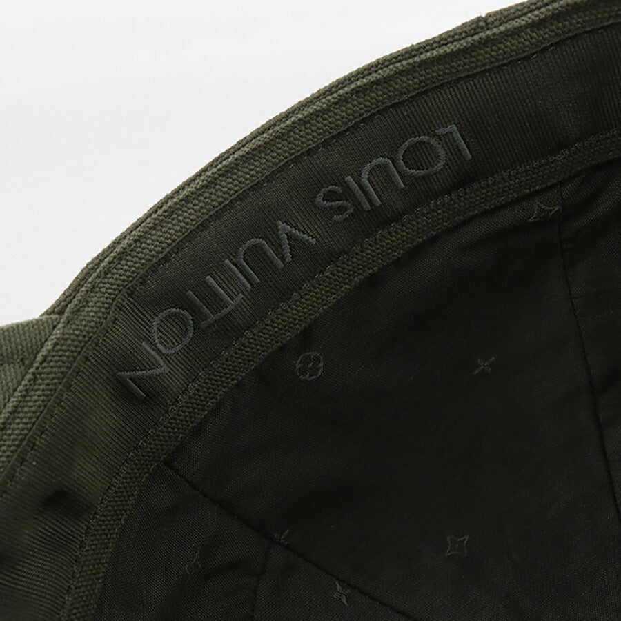 中古 ルイヴィトン キャップ メンズ ブランド LOUIS VUITTON ベースボールキャップ M7017L カーキ 帽子 USDLV95930011