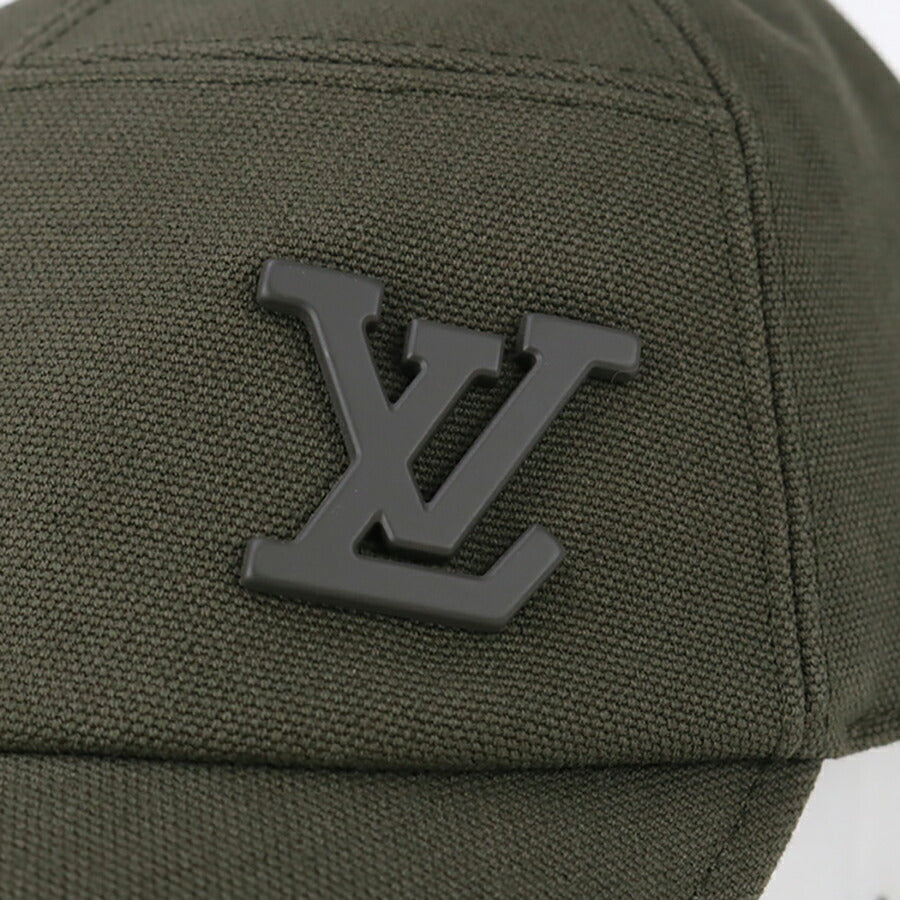 中古 ルイヴィトン キャップ メンズ ブランド LOUIS VUITTON ベースボールキャップ M7017L カーキ 帽子 USDLV95930011