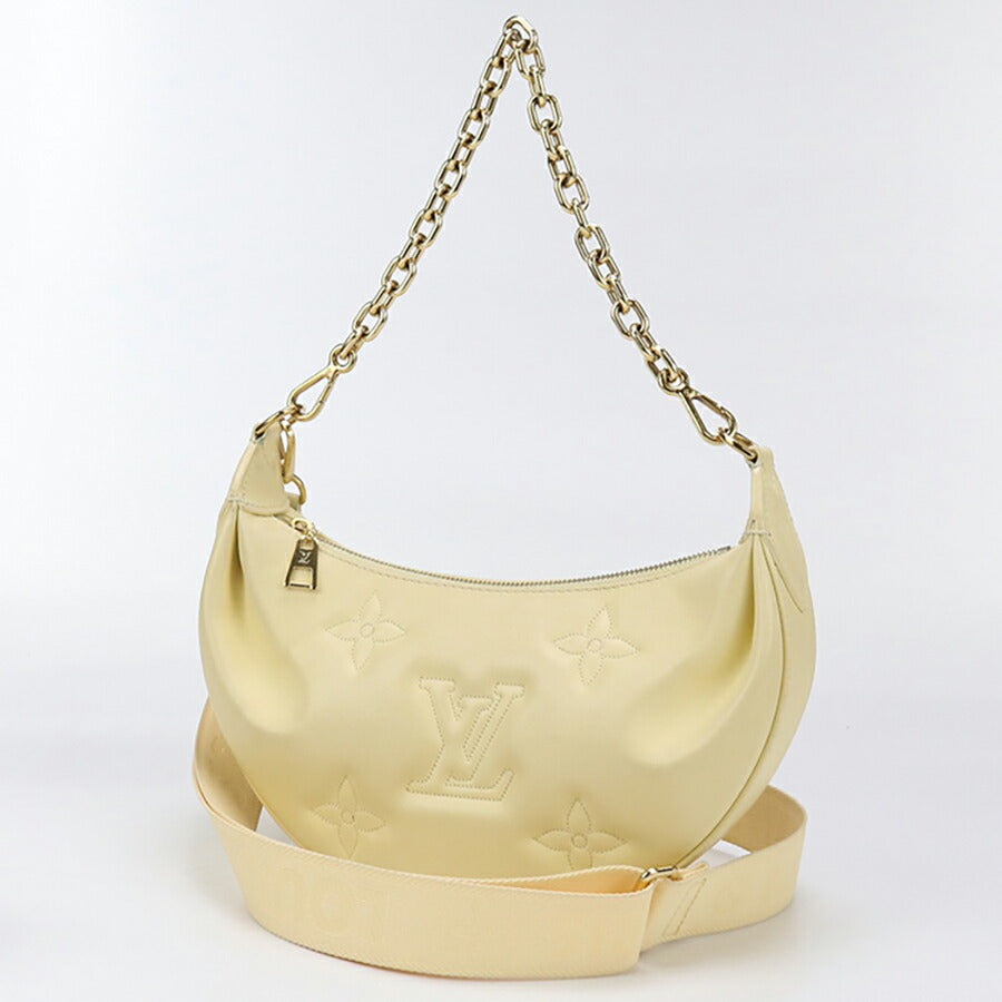 中古 ルイヴィトン ショルダーバッグ レディース ブランド LOUIS VUITTON バブルグラム オーバーザムーン レザー M59823 イエロー バッグ USDLV96357011