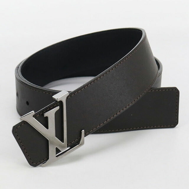 中古 ルイヴィトン ベルト メンズ ブランド LOUIS VUITTON ベルト・LVイニシャル レザー M9887V ブラウン 小物 USDLV96596011