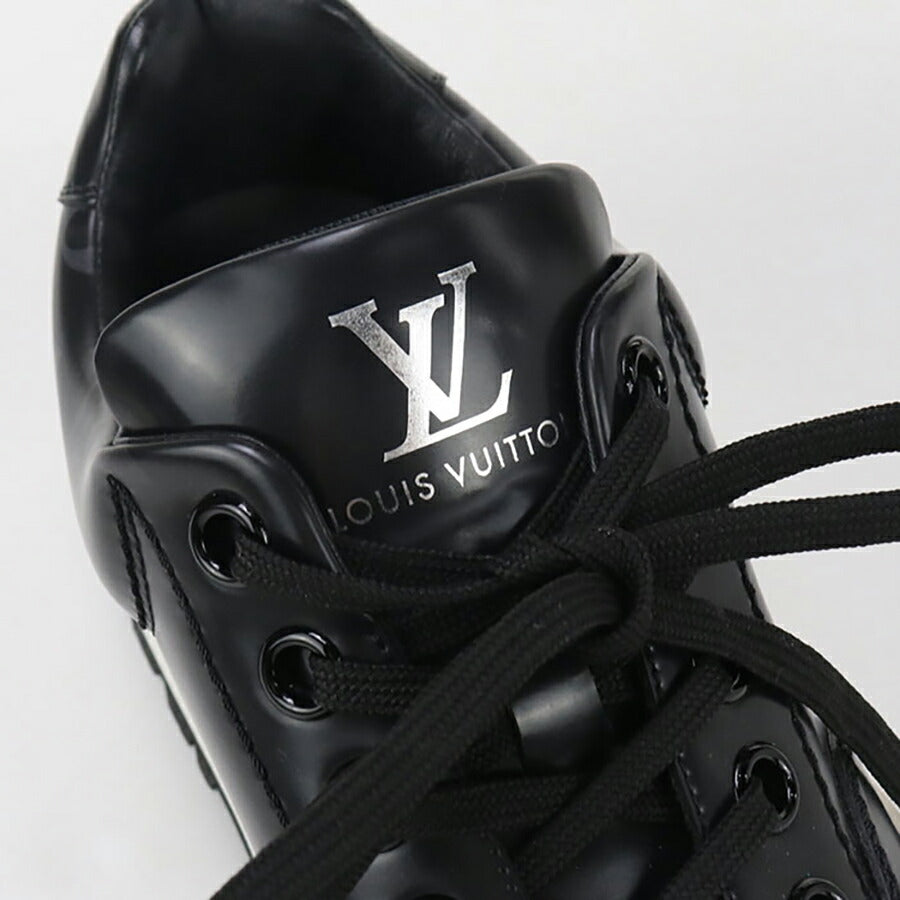 中古 ルイヴィトン スニーカー メンズ ブランド LOUIS VUITTON アベスライン レザー BM0231 ブラック シューズ USDLV96699011