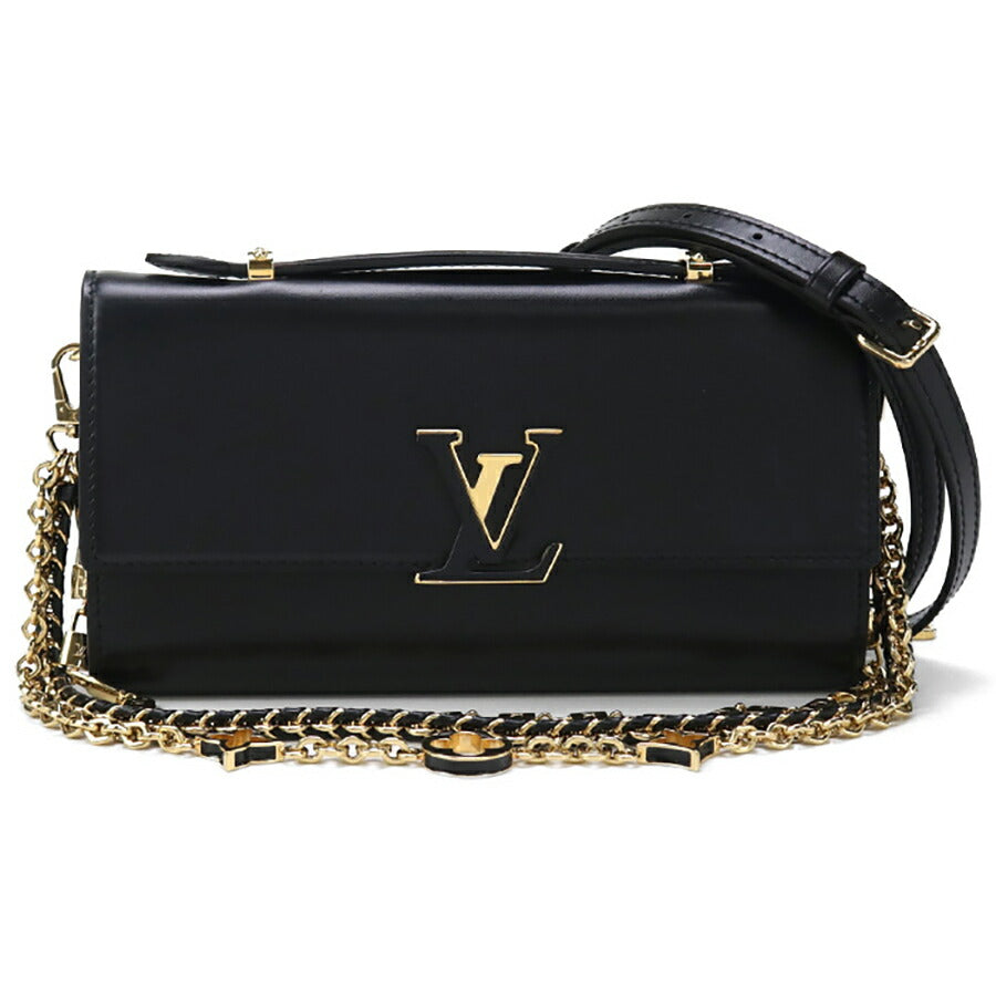 中古 ルイヴィトン 斜め掛け ショルダーバッグ レディース ブランド LOUIS VUITTON ウォレット オン チェーン・カプシーヌ M12143 USDLV96810011