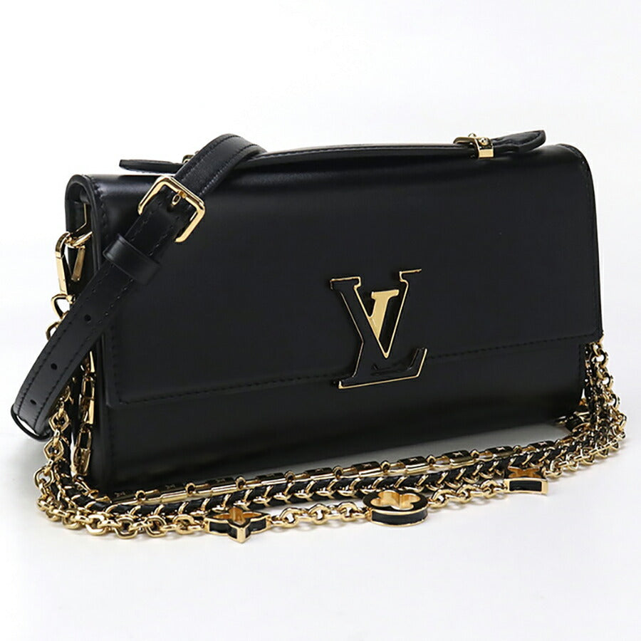 中古 ルイヴィトン 斜め掛け ショルダーバッグ レディース ブランド LOUIS VUITTON ウォレット オン チェーン・カプシーヌ M12143 USDLV96810011
