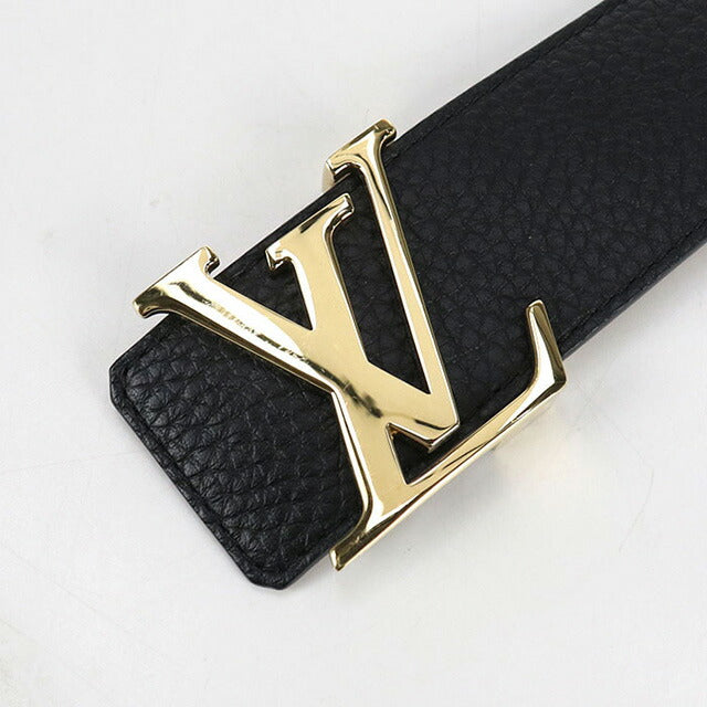 中古 ルイヴィトン ベルト メンズ ブランド LOUIS VUITTON ベルト・LVイニシャル レザー M9151T ブラック 小物 USDLV97209011