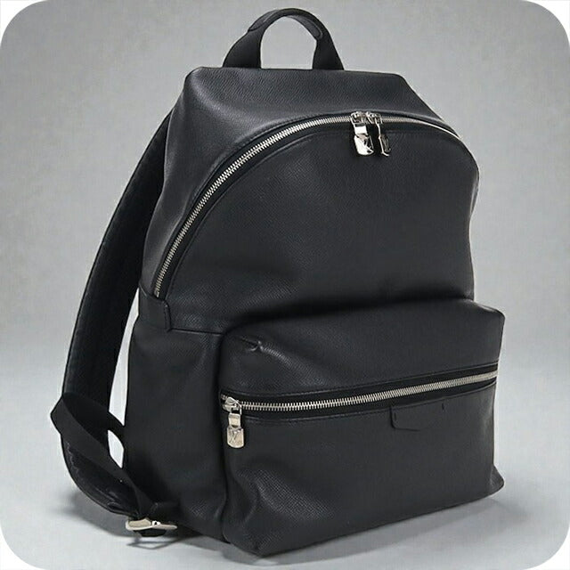 LOUIS VUITTON タイガ ブラックレザービジネス バックパックリュック 中古 ルイヴィトン リュック メンズ ブランド LOUIS VUITTON タイガ