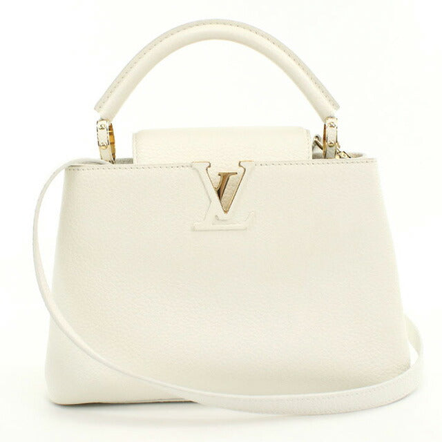中古 ルイヴィトン ハンドバッグ レディース ブランド LOUIS VUITTON トリヨン カプシーヌBB レザー ホワイト バッグ USDLV98704011