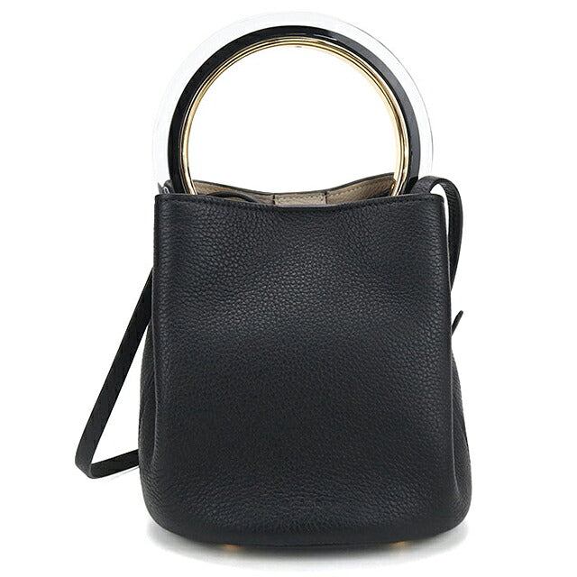中古 マルニ ハンドバッグ レディース ブランド MARNI 2WAY レザー ブラック USDMA115908011