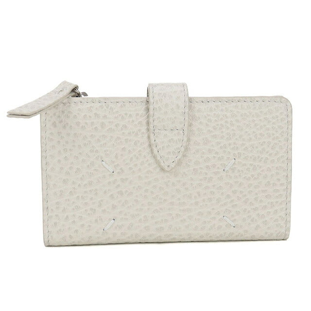 中古 メゾンマルジェラ 二つ折り財布 レディース ブランド Maison Margiela 4ステッチ ジップウォレット 財布 USDMAR102832011