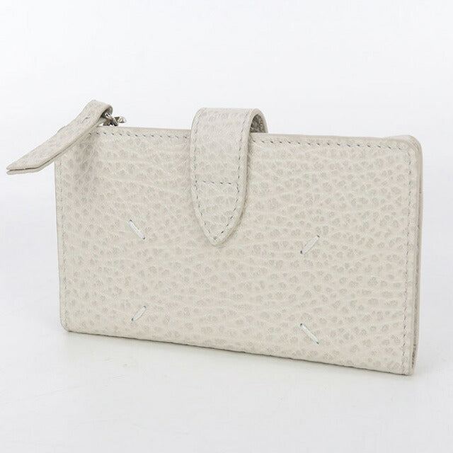 中古 メゾンマルジェラ 二つ折り財布 レディース ブランド Maison Margiela 4ステッチ ジップウォレット 財布 USDMAR102832011