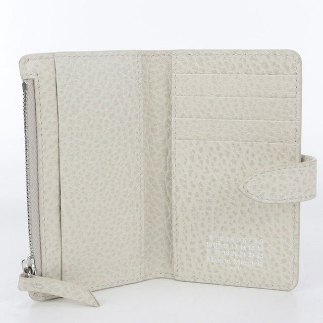 中古 メゾンマルジェラ 二つ折り財布 レディース ブランド Maison Margiela 4ステッチ ジップウォレット 財布 USDMAR102832011