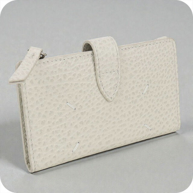 中古 メゾンマルジェラ 二つ折り財布 レディース ブランド Maison Margiela 4ステッチ ジップウォレット 財布 USDMAR102832011