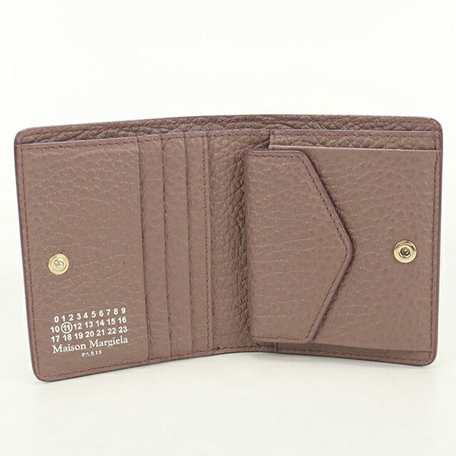 中古 メゾンマルジェラ 二つ折り財布 二折財布 レディース ブランド Maison Margiela 4ステッチ レザー S56UI0140P4455T5071 パープル USDMAR114028011