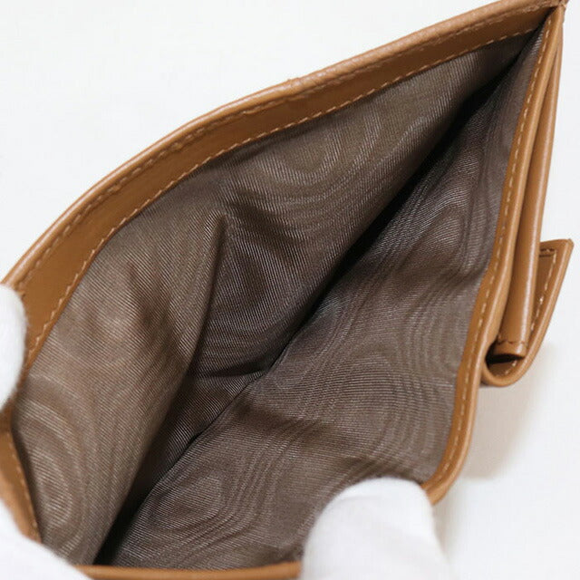 中古 ミュウミュウ 二折財布 レディース ブランド MIUMIU レザー 折り財布 レザー 5ML058 ブラウン 財布 USDMI100074011