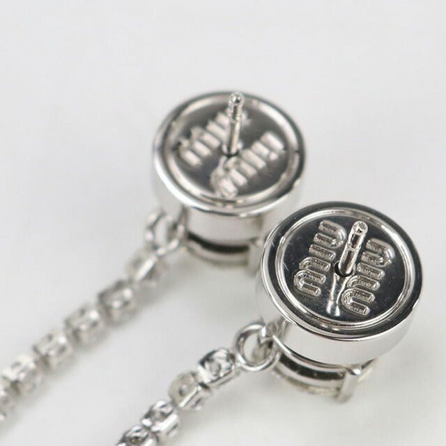 中古 ミュウミュウ ピアス レディース ブランド MIUMIU 5IO058 2DNC F0OKL シルバー アクセサリー USDMI100927011