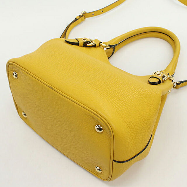 中古 ミュウミュウ トートバッグ レディース ブランド MIUMIU ヴィッテロフェニックス 2WAY レザー 5BE886 イエロー バッグ USDMI101791011