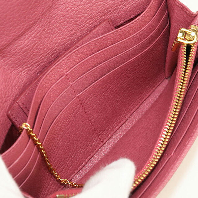 中古 ミュウミュウ 長財布二折 レディース ブランド MIUMIU レッド 財布 USDMI102796011