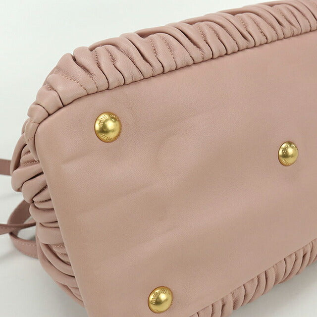 中古 ミュウミュウ トートバッグ レディース ブランド MIUMIU マテラッセ 2WAY ピンク バッグ USDMI105173011